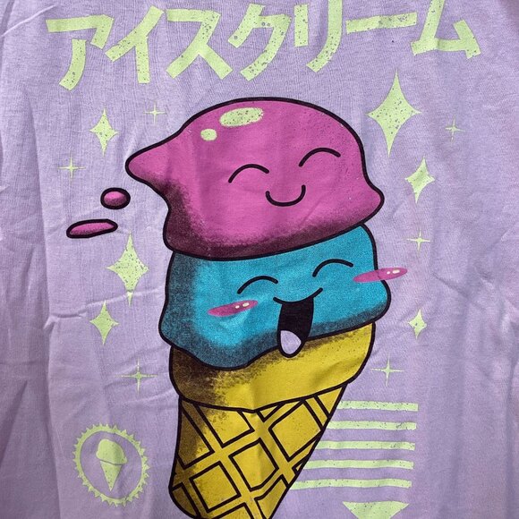 Kawaii Ice cream Graphic Design T-Shirt Small - Picture 2 of 4